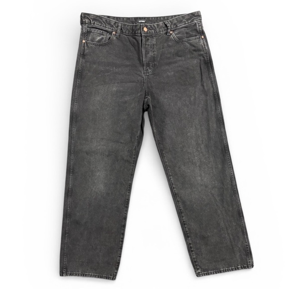 Express Denim - Express Black Jeans Relaxed Straight Low Rise Denim Pants 14R